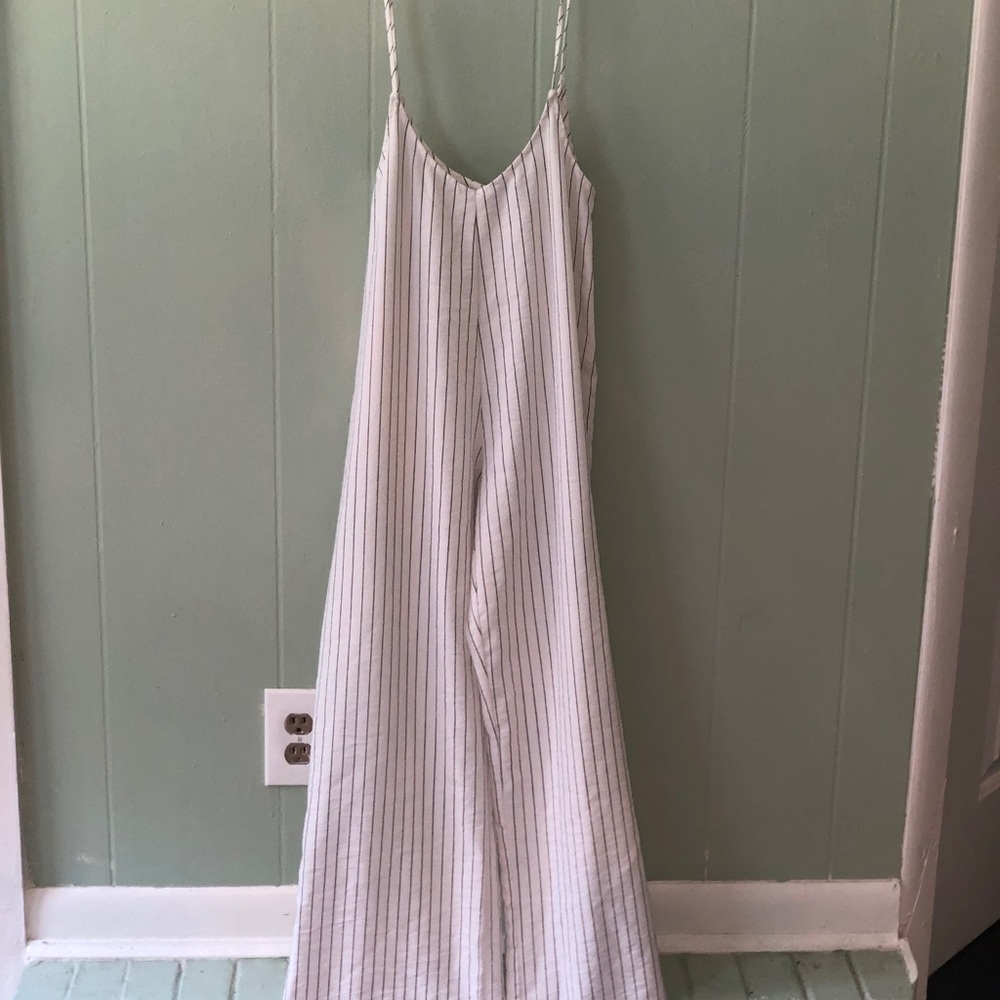 Pinstripe Jumpsuit